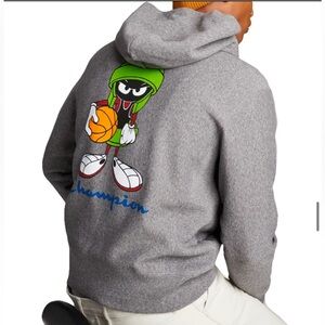 Champion + Todd Snyder Marvin The Martian Hoodie | grey | size XL